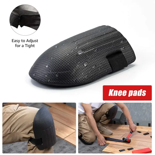 Vista 7 de EZARC Kit de instalación de pisos de madera laminada de 64 piezas con mazo reforzado de doble cara, barra de tracción resistente, bloque de roscado