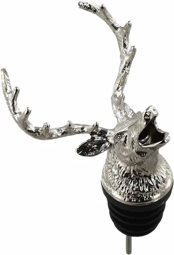 Vista 3 de Aireador de vino tinto de forma animal para bar casero (plata)