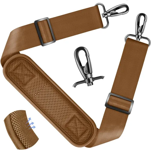 Vista 121 de ZINZ Correa de hombro universal de 59 pulgadas con almohadilla transpirable fija ultra gruesa, correa de hombro ajustable y resistente para bolsa
