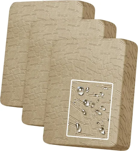 Vista 40 de MAXIJIN Fundas de cojín impermeables para sofá, funda de cojín individual de asiento de silla, fundas elásticas para sofá modular con parte inferior
