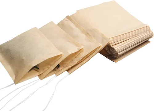 Vista 5 de Eketirry 100 bolsas de té desechables para té suelto, pequeña bolsa de té vacía con material de pulpa de madera, bolsa de filtro de té sin blanquear