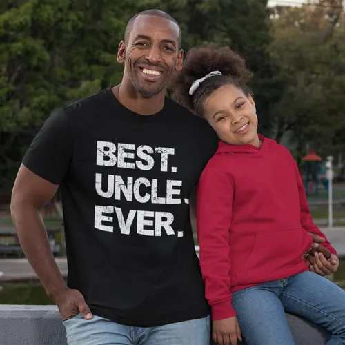 Vista 3 de Camiseta con texto en inglés "Best Dad & Uncle Ever", divertida camiseta sarcástica para papá, linda broma para hombre, regalo para papá y tío