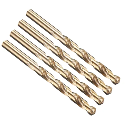 Vista 184 de PATIKIL Broca Jobber de 0.039 in, vástago recto M35 cobalto 5% acero de alta velocidad 135° acabado dorado para metal duro de acero inoxidable - 2