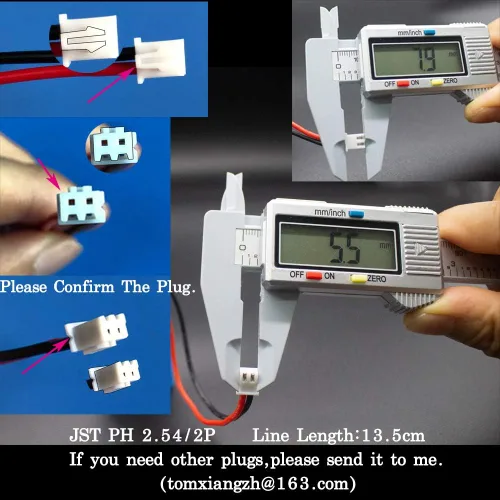 Vista 3 de Batería recargable de iones de litio – VIDAR 7.4V 8800mAh batería de iones de litio de alta capacidad con enchufe JST PH2.54/2P (personalizable)