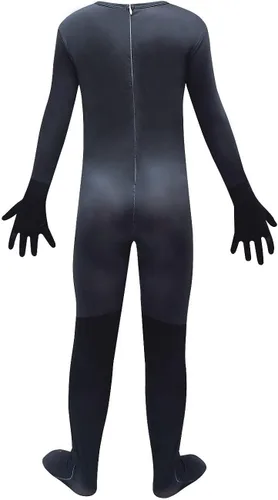 Vista 3 de Disfraz de camarógrafo de Halloween para niños, traje de cosplay con máscara
