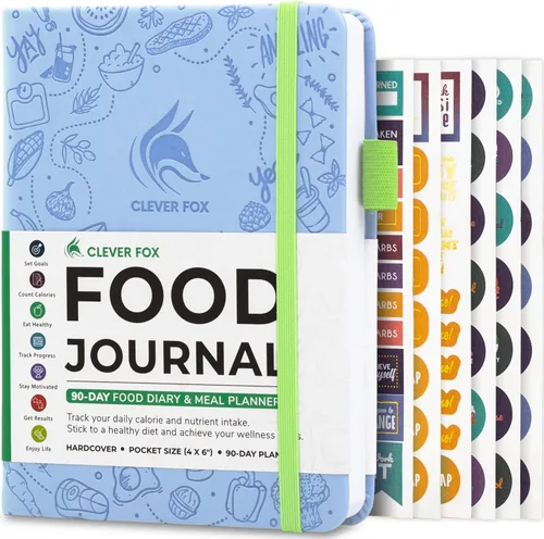 Vista 21 de Clever Fox Diario de Comida de Bolsillo - Diario de Comidas Diario, Planificador de Comidas para Llevar un Control de Calorías y Nutrientes