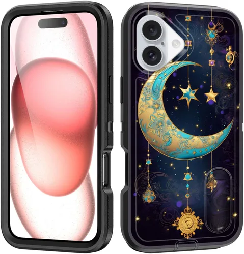 Vista 81 de Funda para iPhone Air con soporte integrado, a prueba de golpes, polvo y caídas, 3 capas, grado militar, funda protectora para iPhone Air de 6.5