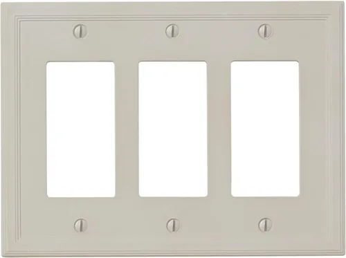 Vista 21 de Cubiertas de interruptor de luz, placas aisladas de pared de palanca única para enchufes eléctricos, placas de interruptor único de 1 banda