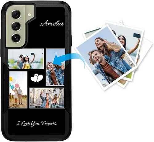Vista 56 de Funda de teléfono personalizada para Galaxy S20 FE 5G, funda para teléfono multifoto, funda protectora resistente de doble capa a prueba de golpes