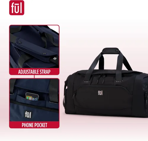 Vista 3 de FUL Tactics 22 Inch Duffel Bag, Siege Small Travel Carry on Luggage with Handles and Shoulder Strap