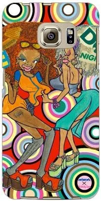 Vista 31 de MSOJ1C-ABWH-151-M827 Cute Dancers, Circle and Yellow Back Design by Artwork/for Xperia J1 Compact D5788/MVNO Smartphone (SIM Free Device)