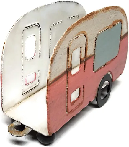Vista 3 de Liphontcta - Servilletero de metal para campista, diseño vintage
