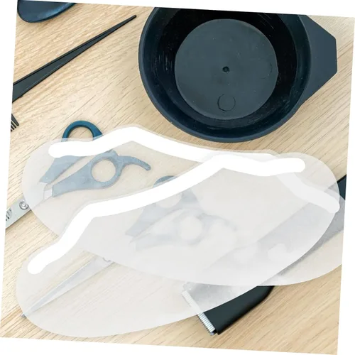 Vista 6 de Beavorty 50 piezas de protector de ojos para corte de cabello, protector de maquillaje transparente para salón de belleza, uso doméstico, fácil
