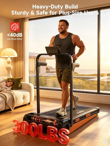 Vista 5 de Almohadilla para caminar inclinada 17% con barra de mango, cintas de correr