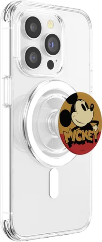 Vista 3 de Disney Mickey y sus amigos Mickey Sepia Retrato PopSockets MagSafe PopGrip para iPhone