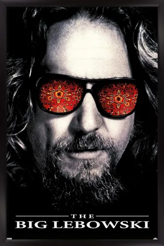 Vista 8 de Trends International The Big Lebowski - Póster de pared de una hoja, 14.725 x 22.375 pulgadas, versión enmarcada de madera de granero
