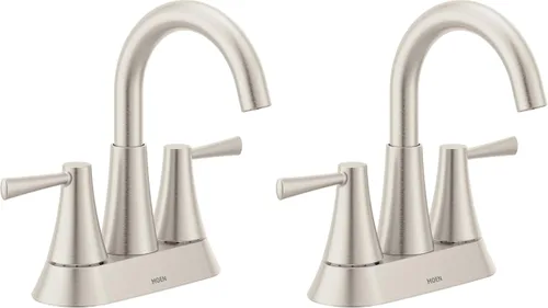 Vista 11 de Moen 84022BZG Ronan - Grifo de baño central de 2 manijas, color dorado Drenaje a presión