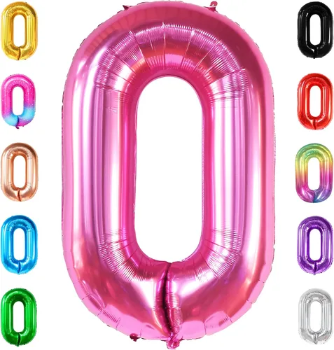 Vista 100 de KatchOn Globo negro del número 1 de 40 pulgadas, globo de feliz cumpleaños