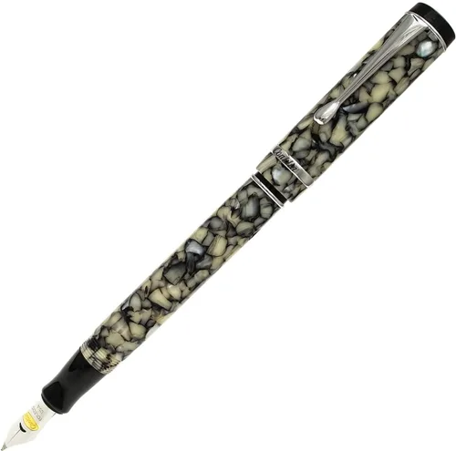 Vista 36 de Conklin Duragraph Pluma estilográfica Abalone Nights - Punta mediana, elegante instrumento de escritura con exquisito acabado de abulón