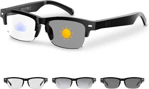 Vista 12 de Lentes inteligentes de traducción AI para hombres y mujeres, lentes que cambian de color, lentes de traducción en tiempo real, traducción de fotos