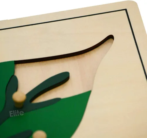 Vista 3 de Elite Montessori Rompecabezas de hojas de juguete para el desarrollo infantil preescolar temprano material de aprendizaje