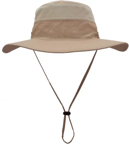 Vista 25 de Home Prefer Sombrero de sol UPF 50+ para hombre, ala ancha, protección UV, sombrero para hombre y mujer, playa, safari, jardinería, golf, pesca