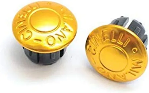 Vista 8 de Cinelli Milano - Tapones anodizados para manillar Negro (black Logo)