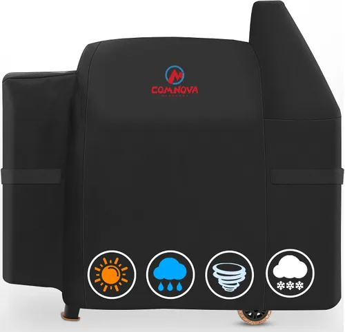Vista 10 de Comnova - Cubierta de parrilla para Pit Boss 440D, cubierta de madera prémium para ahumador de pellets de madera para Pitboss, impermeable