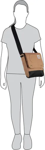 Vista 5 de Carhartt, Durable, Adjustable Crossbody Bag With Flap Over Snap Closure