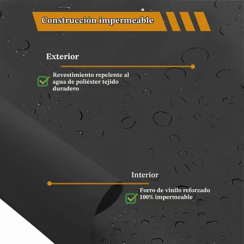 Vista 6 de Funda para silla de masaje, 600D protector de silla de masaje shiatsu de cuerpo completo, 59 x 39 x 55 pulgadas, fundas para sillón, con cordón