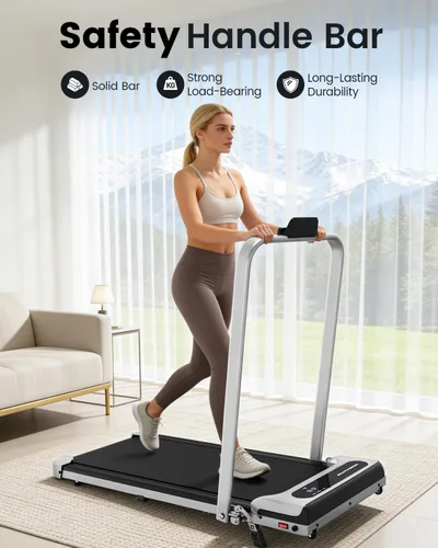 Vista 2 de Yagud Walking Pad, Walking Pad Treadmill for Home Office, Portable Under Desk Treadmill with Remote Control and LED Display, Walking Jogging Running