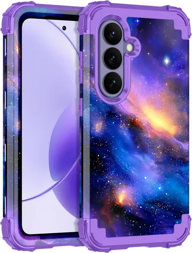 Vista 28 de Rancase Funda para Galaxy S21 FE 5G, tres capas resistentes a prueba de golpes, protección de plástico duro+funda protectora de goma de silicona