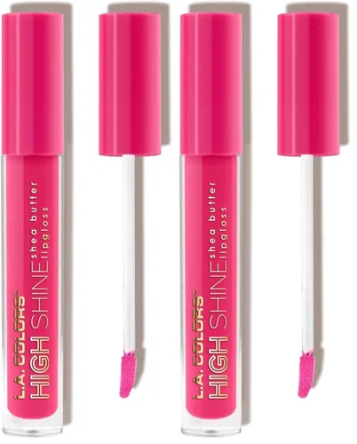 Vista 6 de Manteca de Karité Lip Gloss de lato brillo L.A. Colors, de 0,14 onza, Bebé Pastelillos (Baby Cakes)