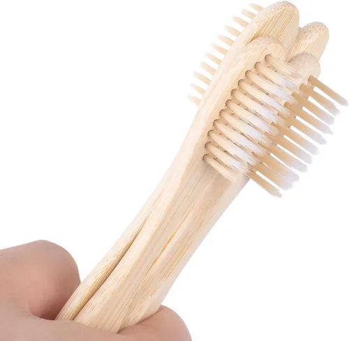 Vista 3 de Kit de cepillos de dientes de viaje a granel, cepillos de dientes desechables con pasta de dientes (0.11 onzas), artículos de tocador envueltos