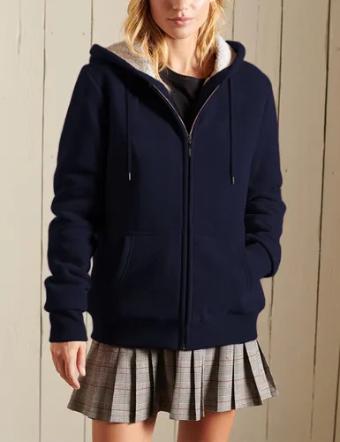Vista 2 de Yeokou - Sudadera de invierno con capucha para mujer, con cierre (forro de Sherpa)
