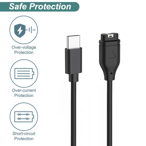 Vista 9 de Cable de carga Kissmart para reloj Garmin