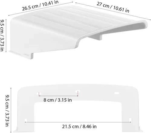Vista 2 de Ciieeo Security Camera Sun Rain Cover Shield Outdoor Protective Roof
