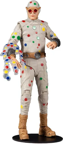 Vista 3 de McFarlane Toys DC Multiverse Polka Dot Man (The Suicide Squad) Figura de acción de 7 pulgadas con pieza de tiburón rey Build-A y accesorios