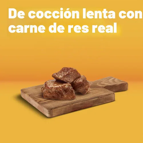 Vista 4 de Pedigree - Alimento húmedo para perros picado, carne de res, 13.2 onzas, 12 unidades 36 vitamins, minerals & amino acids, 30%+ water for