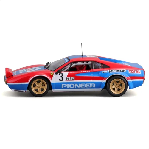 Vista 6 de Bburago Ferrari Racing 308 GTB (1982) Super Car - Escala 1:43 - Increíblemente detallada réplica de fundición a presión modelo coleccionable
