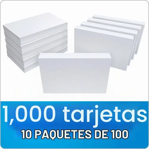 Vista 4 de Oxford fichas negras, de 3 x 5 pulgadas, de color blanco, (100 unidades), Blanco