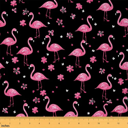 Vista 32 de The Yard - Tela Kawaii – Tapicería decorativa de fresa roja para mujeres, niñas y niños – Lindo arte impermeable para exteriores – 1 yarda, rosa