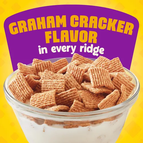 Vista 3 de Golden Grahams Cereal de desayuno, grano entero, 11.7 onzas Graham Cracker Taste, 0.45 oz de grano entero por porción, 12 vitaminas por porción