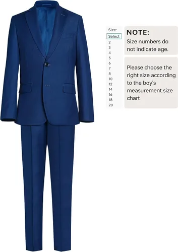 Vista 3 de Conjunto de traje formal de vestir ajustado para niños