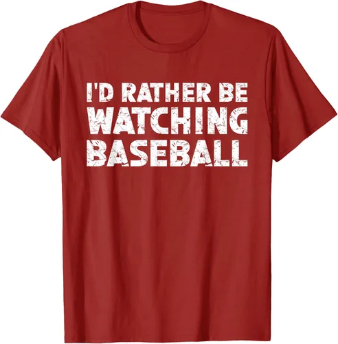 Vista 23 de Camiseta de béisbol I'd Rather Be Watching