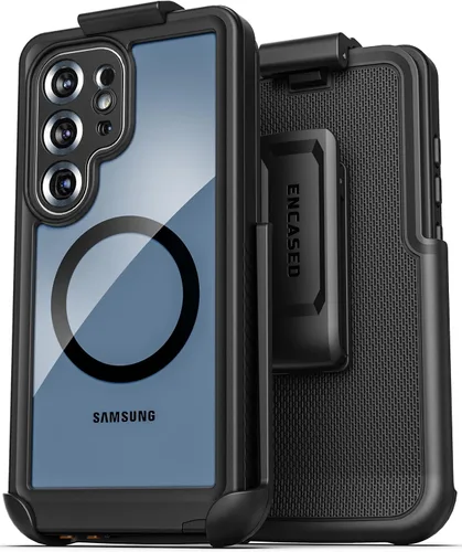 Vista 9 de Encased Funda impermeable para cinturón diseñada para Samsung Galaxy S24 Plus, funda protectora de cuerpo completo con protector de pantalla