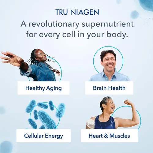 Vista 5 de TRU NIAGEN BEAUTY NAD+ para cabello, piel y uñas Contiene Niagen®, astaxantina, ácido hialurónico, biotina Apoya la elasticidad de la piel