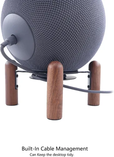 Vista 3 de Desk Stand Compatible for Echo Studio 2025 and Echo 4th Generation Black Walnut