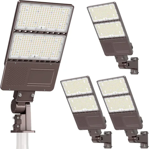 Vista 24 de Luz LED para estacionamiento con certificación UL, 150 W, 120 W, 90 W, ajustable, con fotocélula de 22500 lm, caja de zapatos, luces de inundación