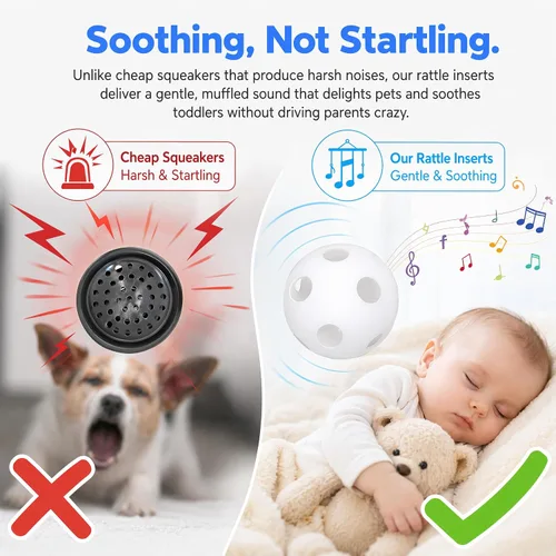 Vista 7 de 50 piezas de sonajero insertos reparadores de ruidos de muñeca para bebé juguete mascota muñeca de peluche Amigurumi manualidades de costura, 1.102